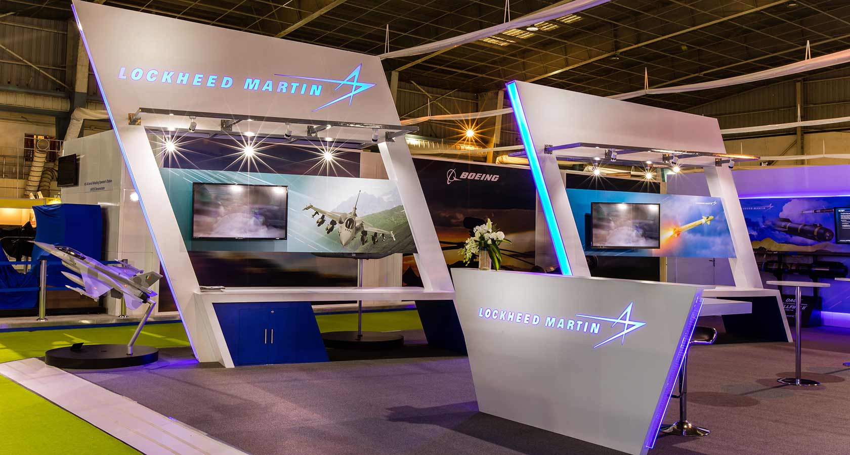 Aerospace/Aviation Trade Show Booth Design Lockheed Martin