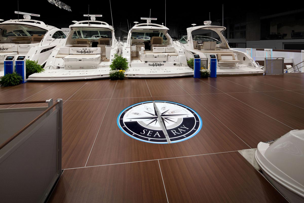 sea ray floor logo