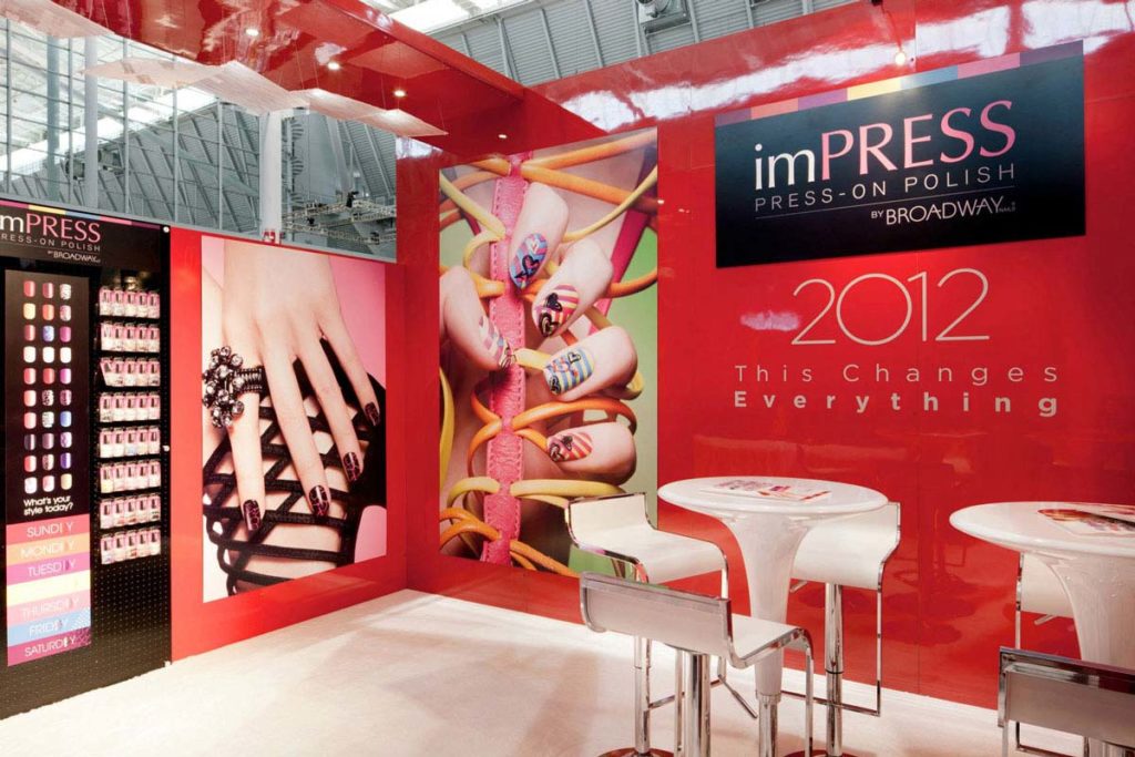 Custom Beauty Trade Show Booth for Kiss USA IGE Group