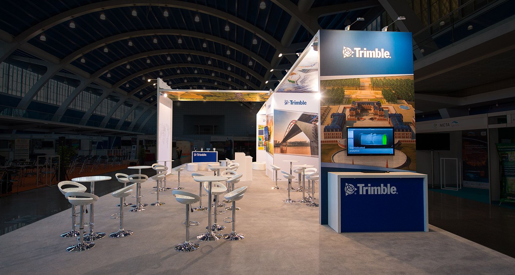 Trimble Trade Show Environment Exhibit Custom Designed by IGE