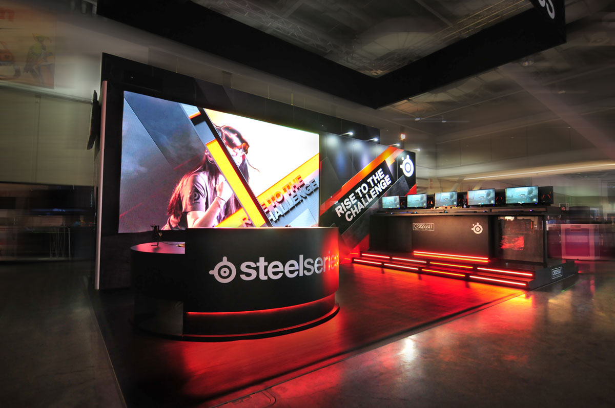 Trade Show Tech Exhibit for steelseries