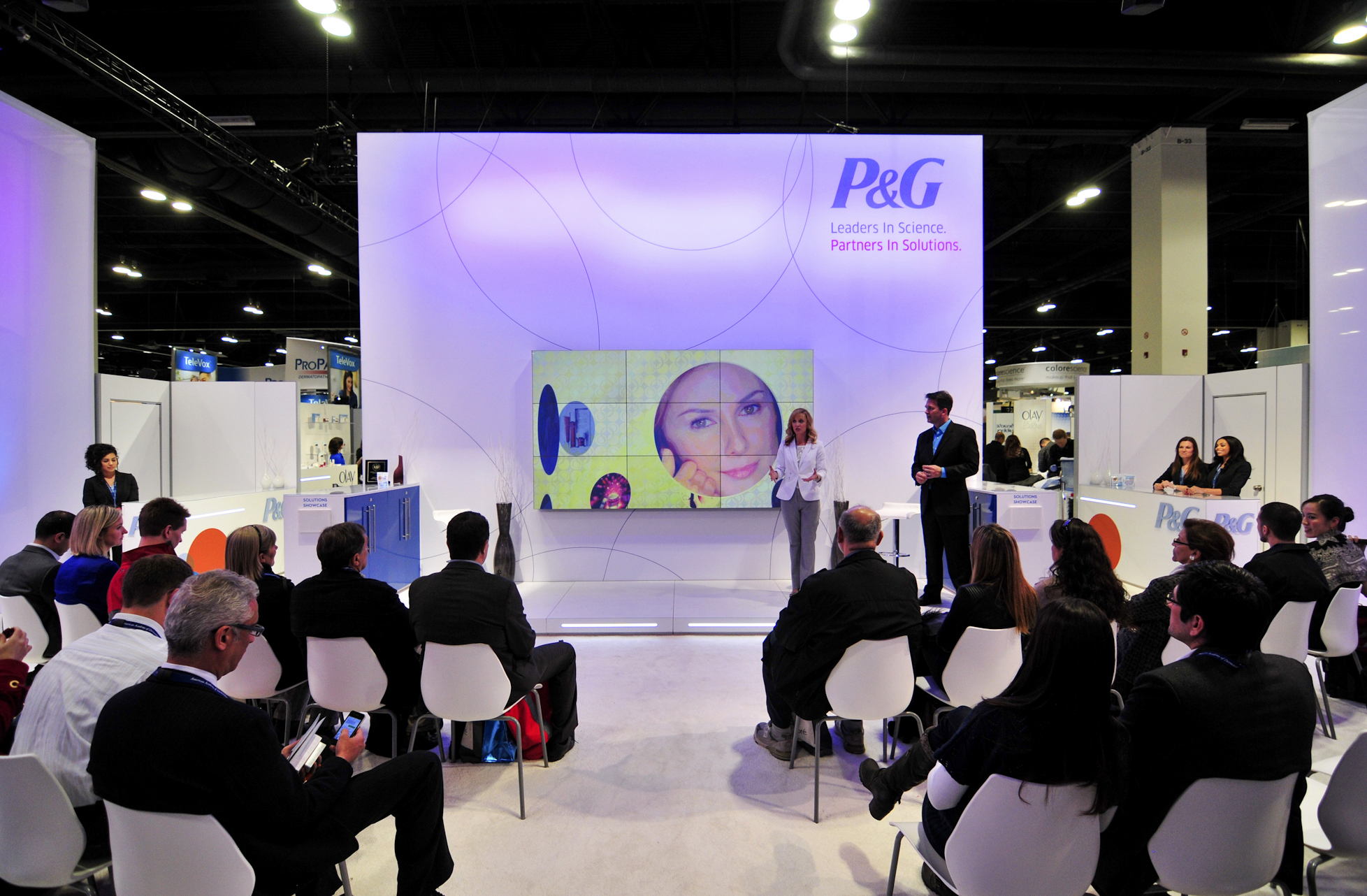 IGE P&G tradeshow booth